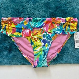 Bleu Rod Beattie Floral Bikini Bottom Size 8